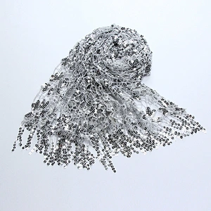 Fashion Muslim Jersey Shimmer Hijab Women's Glitter Shawl Scarf