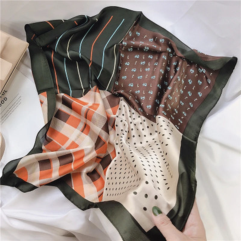 New style wild professional ventilate comfortable cotton women thin necksmall scarf silk