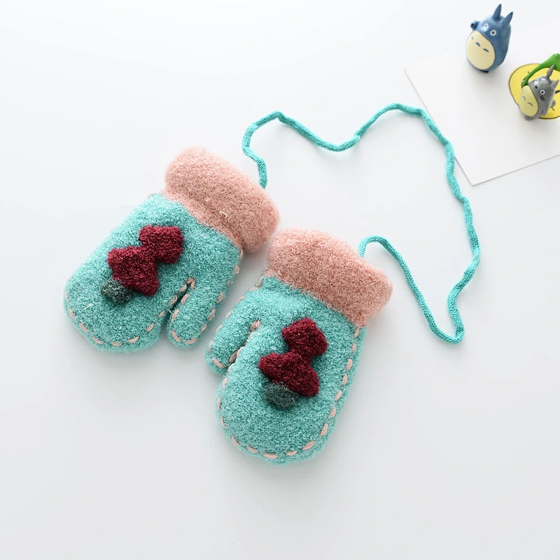 2019 Wholesale High Quality Cute Cartoon Mittens Winter Warm Kids Ski Gloves