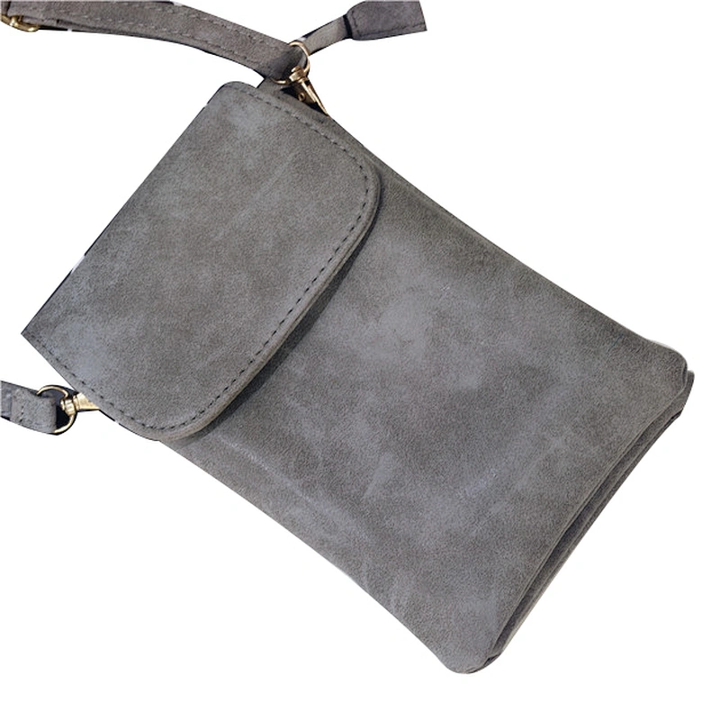 New fashion mini shoulder bag wallet pu leather crossbody cell phone bag