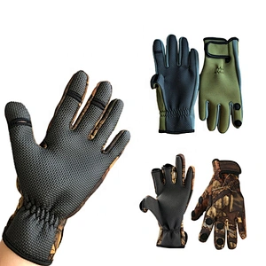 Men Outdoor Activities Gloves Neoprene Fishing Gloves Cycling Anti-slip Waterproof Warm Gloves