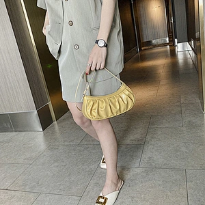 Underarm Handbags New 2020 Fashion Messenger Bag Folded Western Style Portable Small Bag Korean Version Dumpling Bag