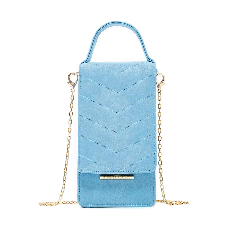 Wholesale Ladies Shoulder Bag Fashion Multifunctional Messenger Bag PU Chain Ladies Mobile Wallet