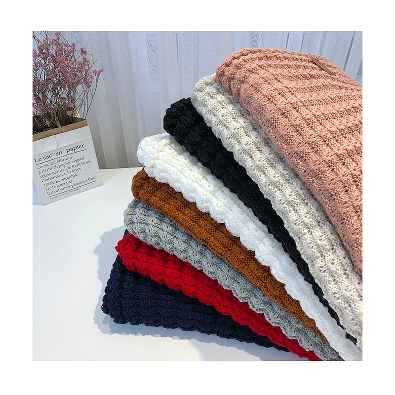 Korean Version 2021 Wool Scarf Women Autumn Winter New Wild Dual-Use Thickened Warmth Student Ins Girl Shawl