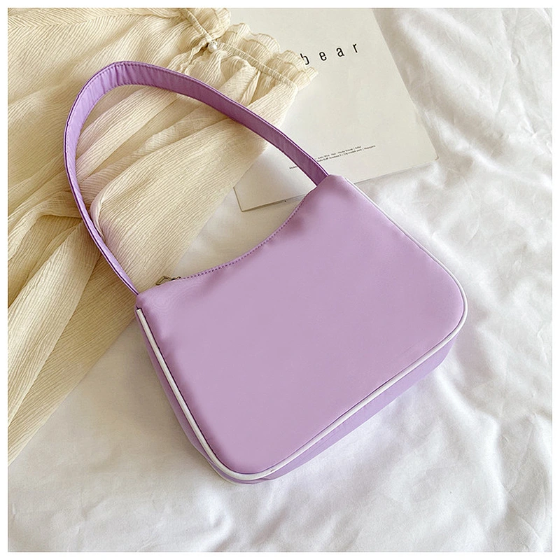 2021 Female Nylon Casual Tote Bag Flower Printed Women Handbag Female Small Bag Mini Shoulder Bags