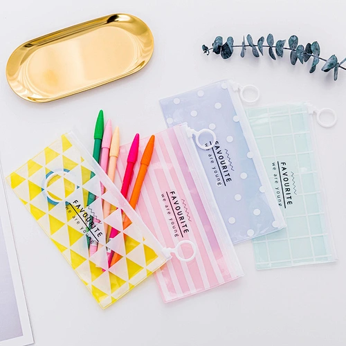 Creative Student Stationery Bag Transparent PVC Waterproof Pencil Bag