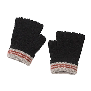 Factory Direct New Men Women Baby Knitted Gloves, Children'S Warm Gloves, Fashion Wild Half-Finger Gloves
