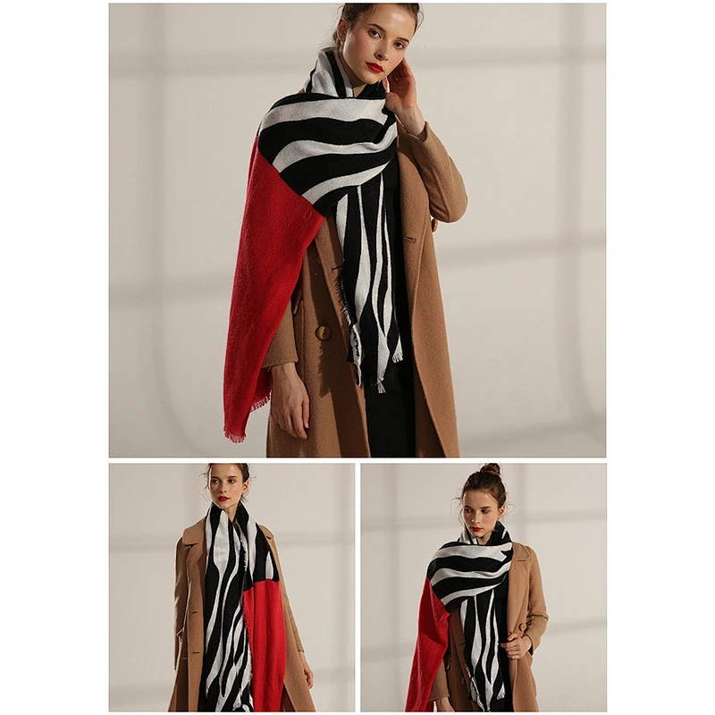 Variety Of Styles 2020 Europe Thick Warm Women Shawl Mid-Length Trend Cashmere Scarf
