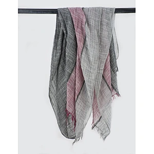 New Korean Style Autumn Winter Art Style Stitching Cotton And Linen Scarf Wholesale