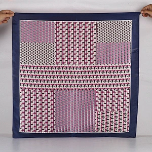 Spring new scarf female simulation silk geometric printed female professional decoration small square scarf