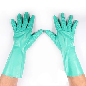 Durable Acid and Alkali Resistant Glove Nitrile Coated Industrial Safety Glove