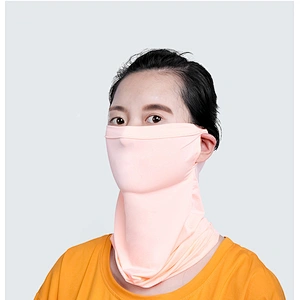 Outdoor Summer Pure Breathable UV Protection Polyester Veil Scarves Bandana For Women