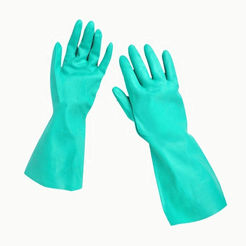 Durable Acid and Alkali Resistant Glove Nitrile Coated Industrial Safety Glove