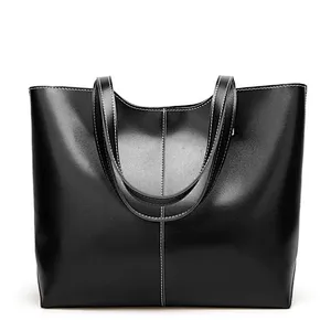 2020 Customized Vintage Casual Satchel for Women Laptop Bag Fashion Ladies PU Leather Tote Bag Shoulder Handbags