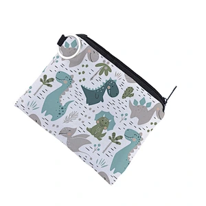 Fashion small fresh cartoon dinosaur creative printing coin purse waterproof portable personality card case key case