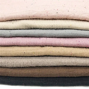 Female cotton and linen solid color little wild tassel scarf soft shawl muslim headscarf