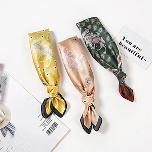 Decorative wave point sunscreenscarf small square scarf colorful  silk square scarf women printed