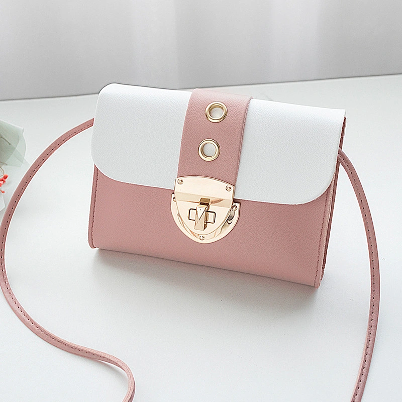 Female 2021 Japan Korea New Lock Casual Small Square Bag Shoulder Messenger Bag Mobile Phone Crossbody Bag
