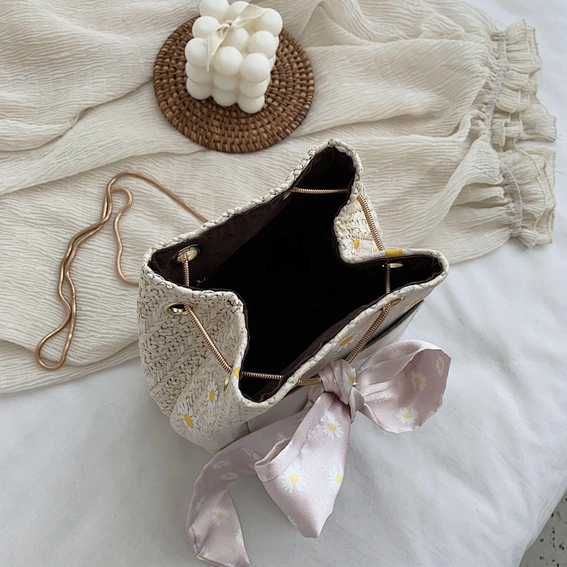 Wholesale 2020 Summer Custom Rattan Bag Woven Straw Bag Female Seaside Vacation Beach Small Bag