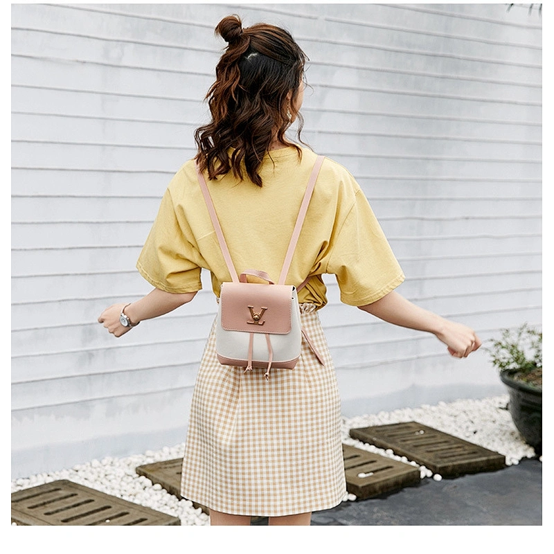 High Quality Leather Handbags Fashion PU Girl Backpacks Affordable Cute Wild Female 3 IN 1 Crossbody Bag