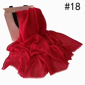 Wholesale Price 80*180cm Women Muslim Crinkle Hijab Scarf Femme Musulman Soft Cotton Headscarf Islamic Hijab Shawls And Wraps