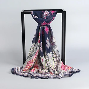Summer lady 150 * 70cm scarf custom new pattern printing wild chiffon scarf seaside shawl