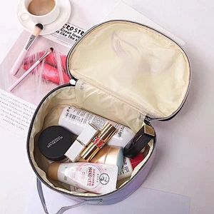 2020 Custom Logo Personality Waterproof Flash Mermaid Laser PU Holographic Portable Cosmetic Bag