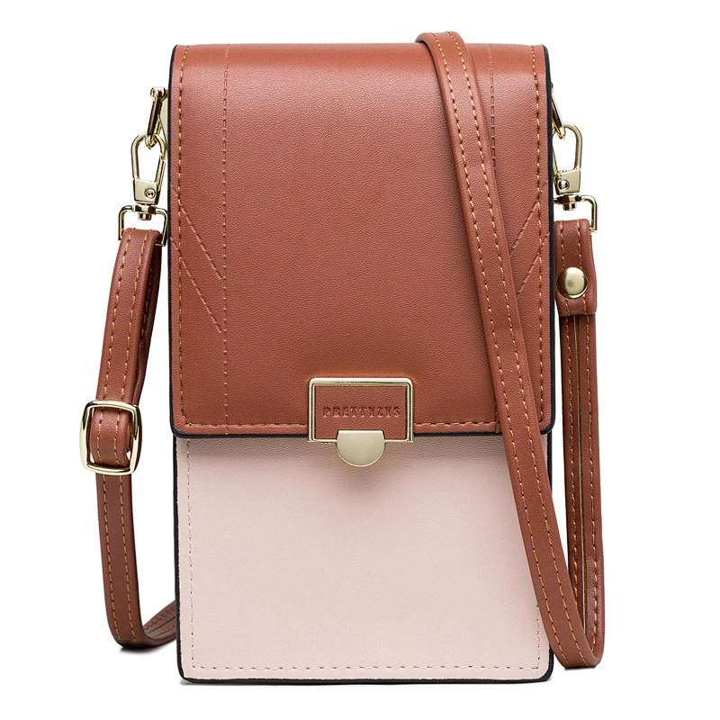 2020 New Ladies Mobile Phone Bag Solid Color Small Fresh Buckle Shoulder Bag Ladies Diagonal Handbag