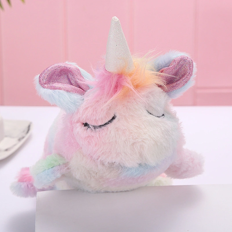Color Unicorn Doll Pencil Case Makeup Storage Bag Students Children Plush Doll Pencil Case