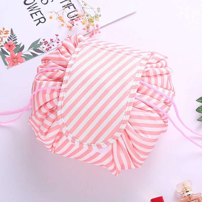 Simple Easy Carry On Cord Bag Organizer Waterproof Lazy Travel Cosmetics Foldable Drawstring Pouch Bag