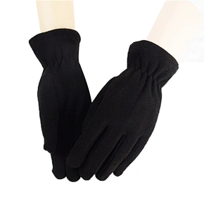 Wholesale Winter Warm Cheap Promotion Women Ladies Plain Blank Polar Fleece Gloves