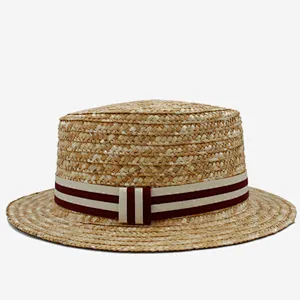 New Fashion Brown Panama Hats Outdoor Protection Sun Wide Brim Floppy Brim Hat Floppy Raffia Straw Hat
