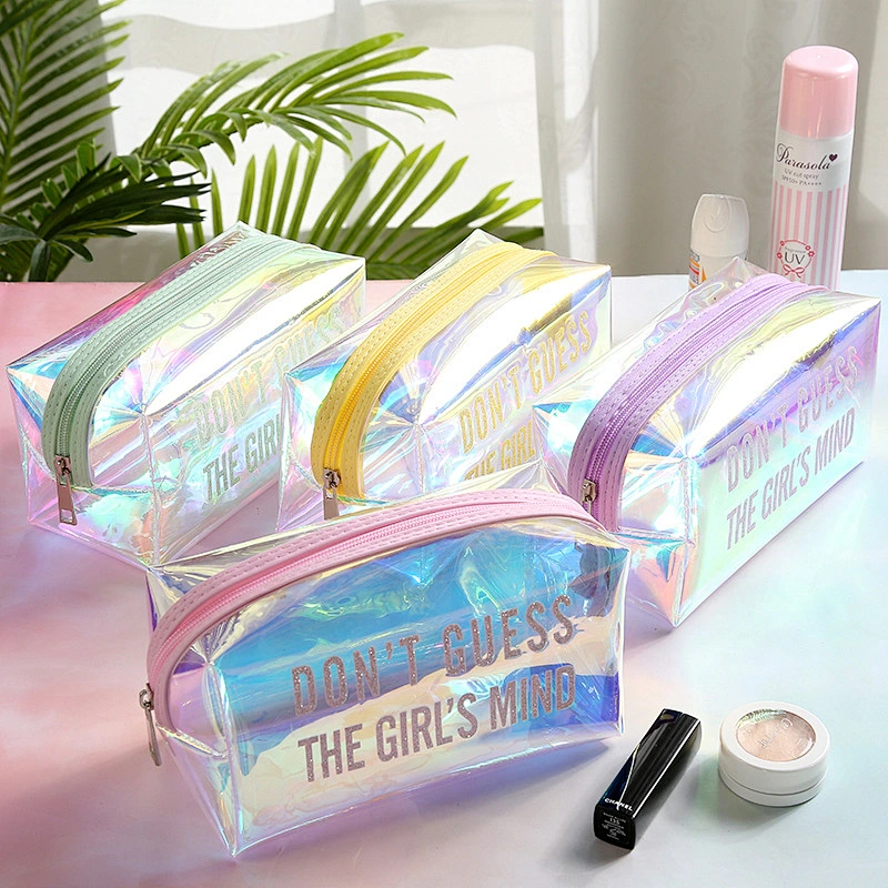 New Creative Laser Make Up Bag Cosmetic Storage Travel Cosmetic Bag Makeup Pouch Brush Zipper Bag