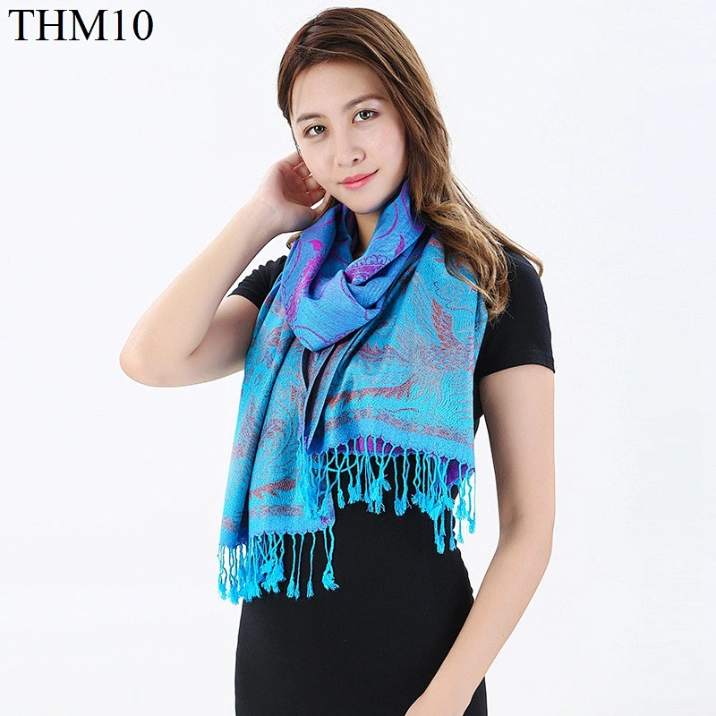 2020 Ethnic Style Retro Scarf, 70*200CM Jacquard Cotton Multi-Purpose Warm Scarf