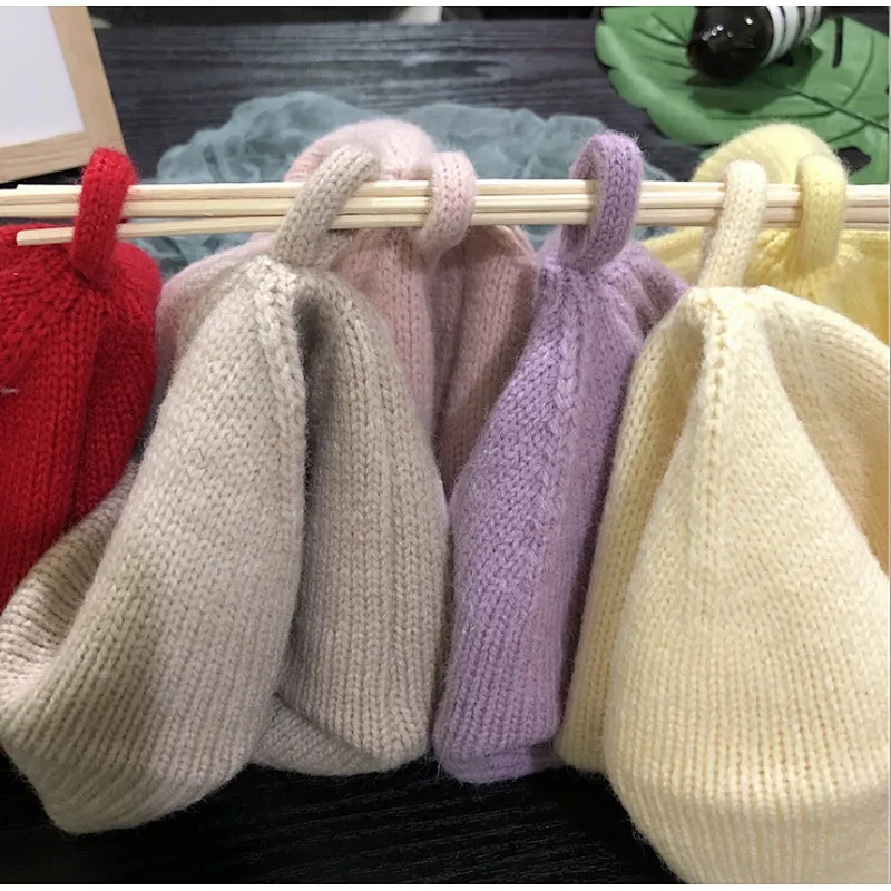 Adult Fashion Knitted Beret Hats Female Shopping Wild Knit Painter Hat Literary Sweet Cute Knitted Hats