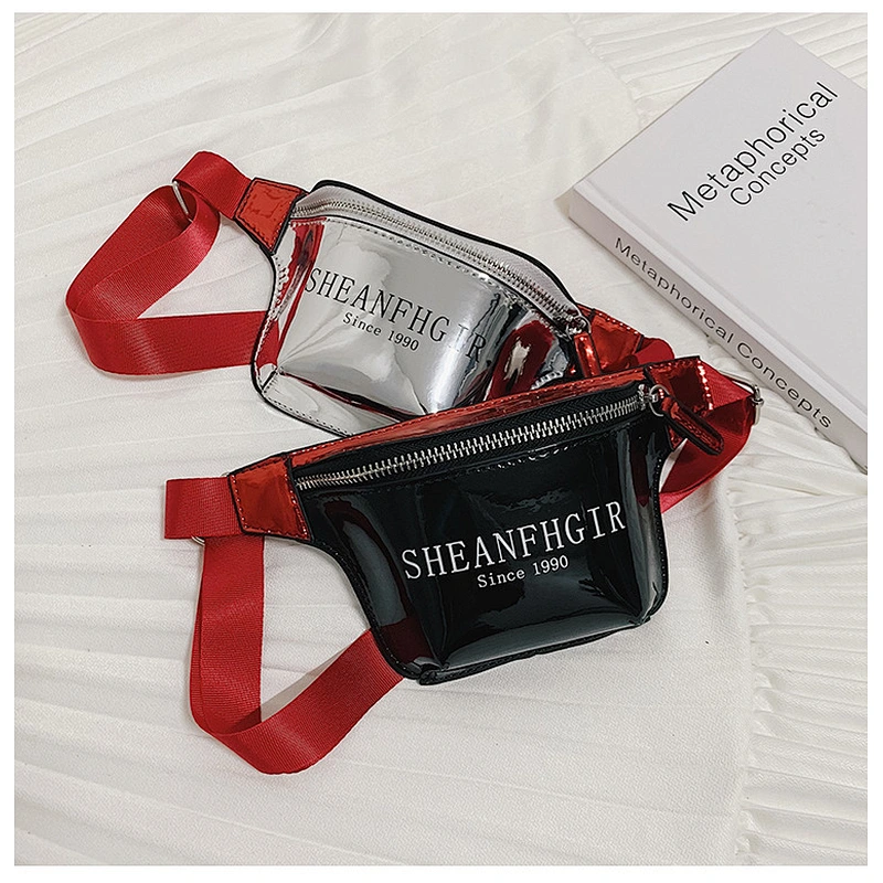 Customization Women Waterproof Laser Wide Belt Waist Pack Transparent Outdoor Fanny Pack