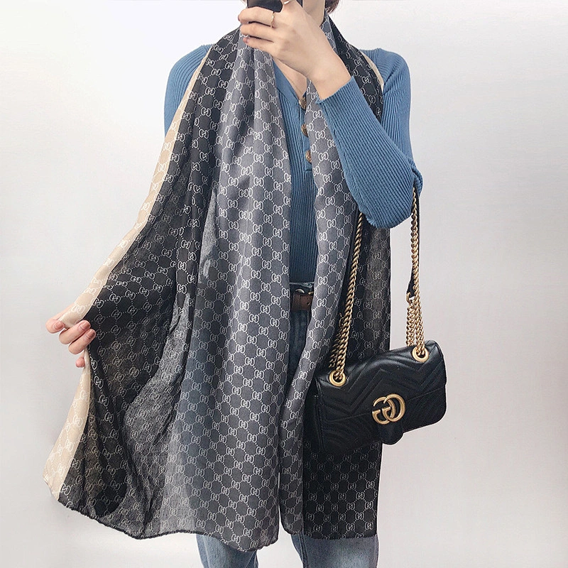 2020 Autumn New Scarf Female Korean Version Wild Thin Dual-Use Linen Scarf Cotton And Linen Gauze Scarves Wholesale