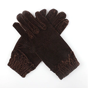 New Designs Soft Silk Velvet Materials Colorful Warm Comfort Products Fashion Ladies Winter Gloves