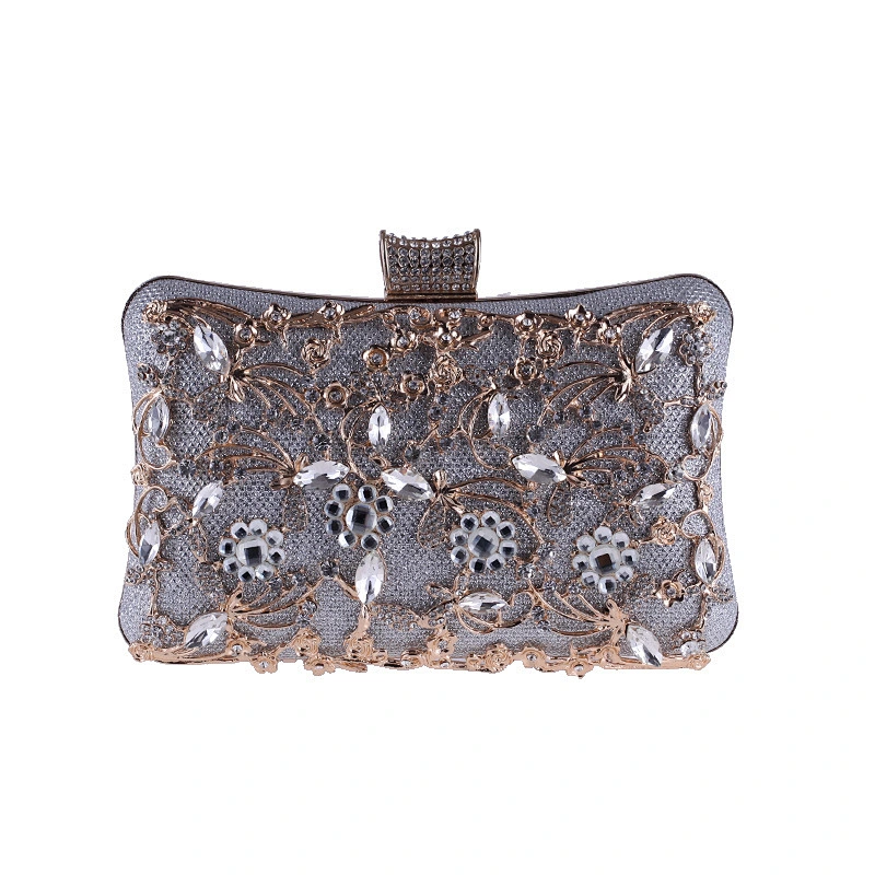 Chi Belle embroidery beaded black woman vintage evening clutch bag wedding custom purse