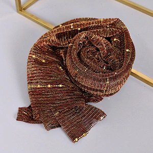 2020 Fall New Ladies Scarf Corduroy Sequined Scarf Headscarf Islamic Hijab Autumn Winter Headscarves