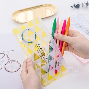 Creative Student Stationery Bag Transparent PVC Waterproof Pencil Bag