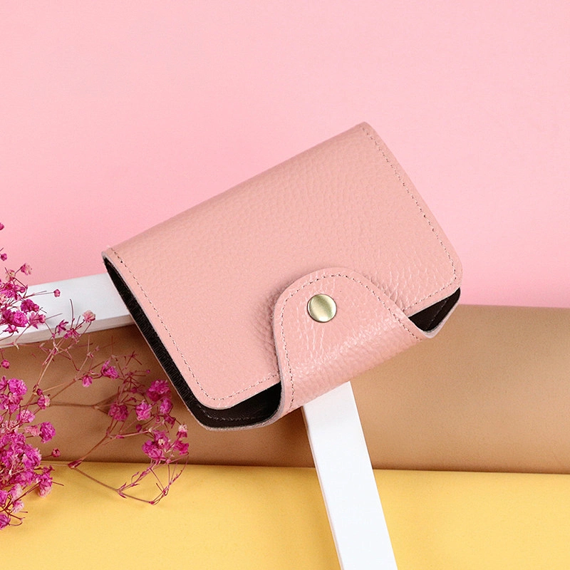 Custom Cheap Gift Rfid Blocking Pu Leather Credit Card Or Id Card Holder