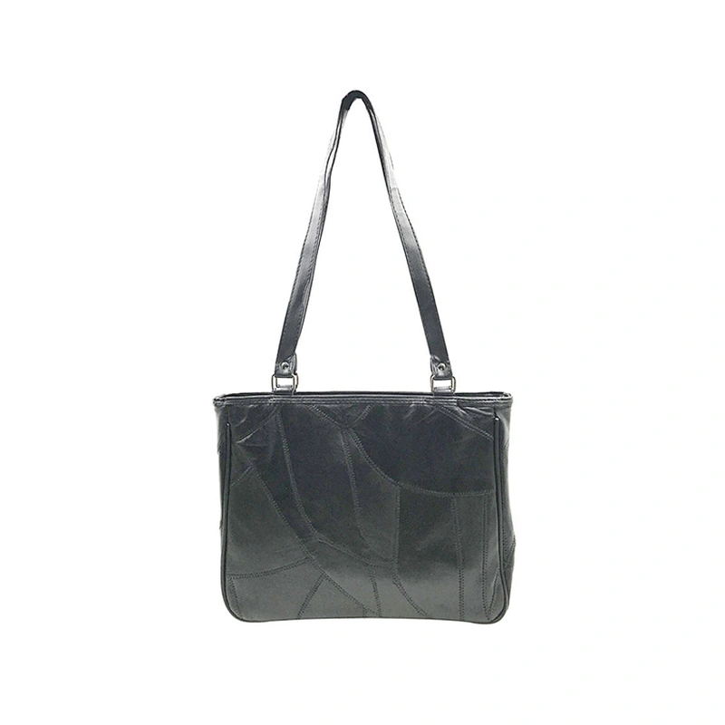 WMS hot selling cheaper patch leather tote handbag