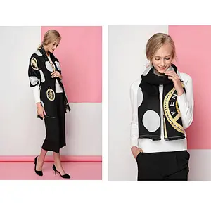 2020 New Fashion Brand European American Style Iron Tower Ladies Cashmere Tassel Warm Scarf Female Shawl