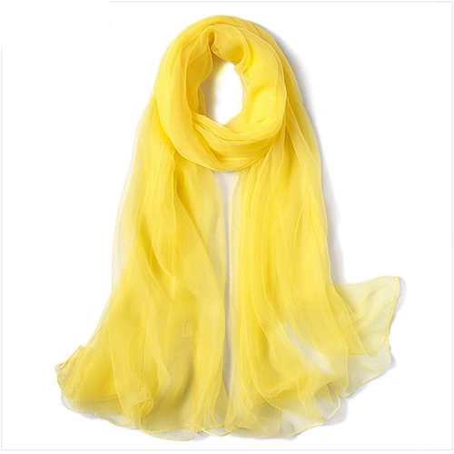 New Design Soft Chiffon Scarf Beach Towel Oversize Solid Color Chiffon Scarf Ice Silk Premium Voile Scarf
