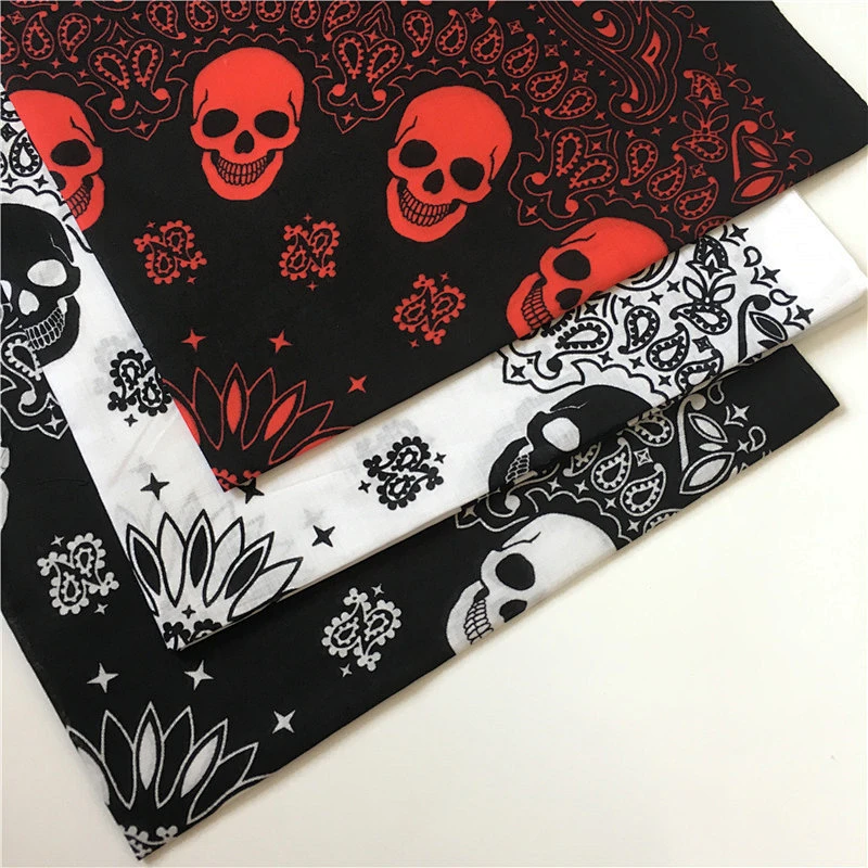 Manufacturers production hip-hop style three-color optional neutral soft cotton satin square scarf