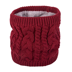 In Stock Couples Fashion All-Match Scarf Wool Yarn Warm Velvet Solid Color Collar Scarf