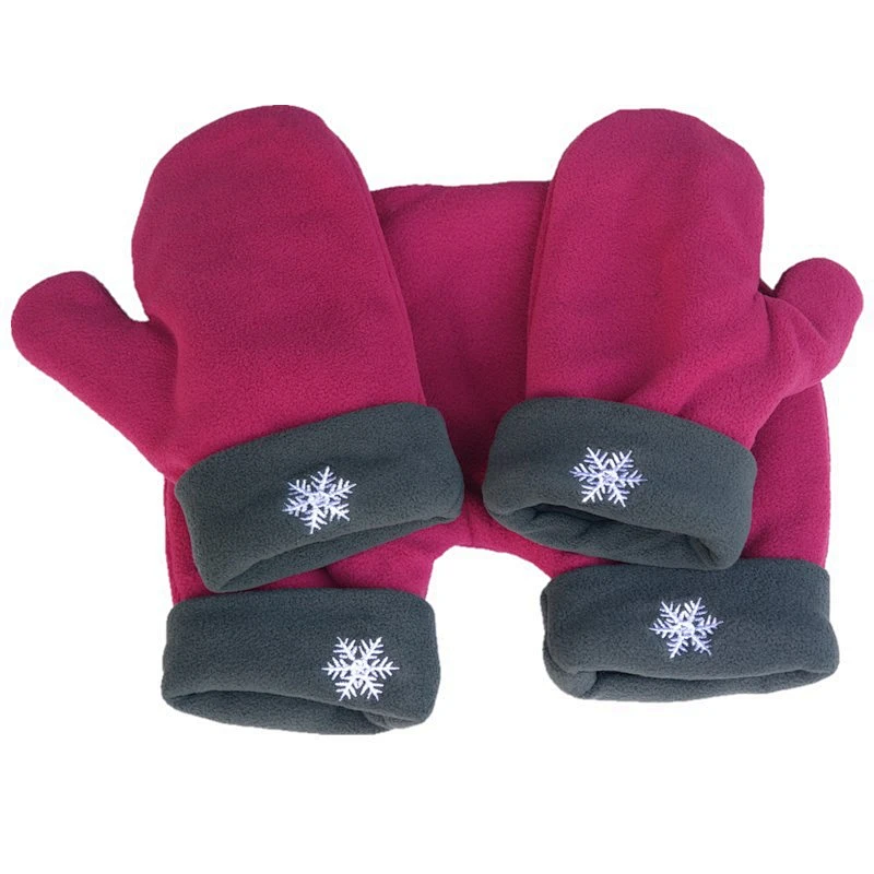 Creative Romantic Boy Girl Sweet Hand In Hand Gloves Thicken Double Gloves Christmas Couple Gift Gloves