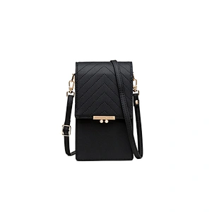 Korean Version Summer Mini Bag For Mobile Phone Stripe Geometric Female PU Messenger Bag