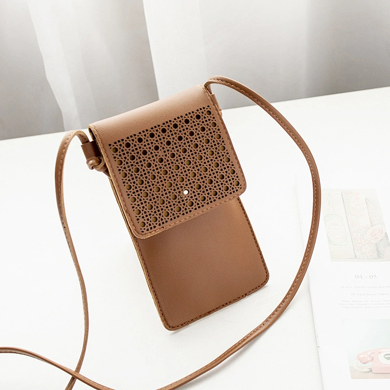 Wholesale small shoulder bag ladies Cell Phone Purse Wallet crossbody cell phone bag